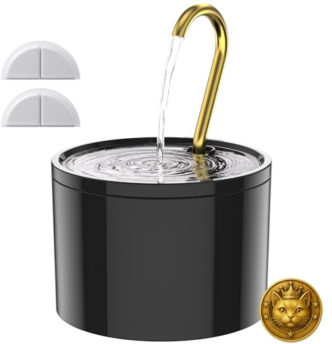 Kittyspout Fontana per gatti in ceramica 1,2L con 2 Filtri Inclusi