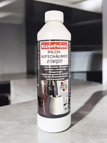 Cleanprince Schiumatore per Latte Detersivo 500 ML Dispenser Milchfett Pietra di Cappuccinatore Macchine Caffè Automatiche Completamente Del Bar-Caffè Ugello Café Al Cappuccino Detergente Alimenti