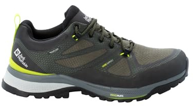 Jack Wolfskin Homme Force Striker Texapore Low M Chaussure de Marche, Vert Citron et Vert foncé, 41 EU