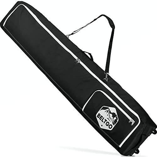 BeltGo Ski-/Snowboard-Tasche mit Rollen für Flugreisen, für 2 Paar Ski (175 cm)