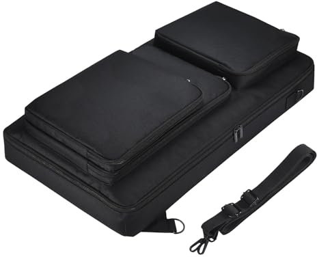 LOVIVER Bolsa de Almacenamiento para Controlador de DJ, Maleta con Correa para el Hombro, Protectora para Ddj-flx6 Ddj-/SX2/SX, Estuche de Transporte para