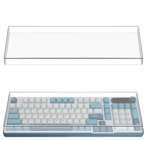 Geekria Tastatur-Abdeckung, klare Acryl-Tastenabdeckung für mechanische Computer-Tastatur, kompatibel mit RK ROYAL KLUDGE S98, Aula F99 Pro, EPOMAKER Galaxy100, Keychron Q5 Pro / Q5 Max