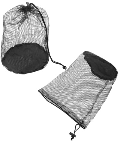 ABOOFAN 2 Piezas Bolsa de Malla Grande para Balones y Equipo Deportivo Organizador con Cordón para Fútbol Voleibol y Entrenamiento de Sacos Resistentes y Portátiles para Guardar Juguetes