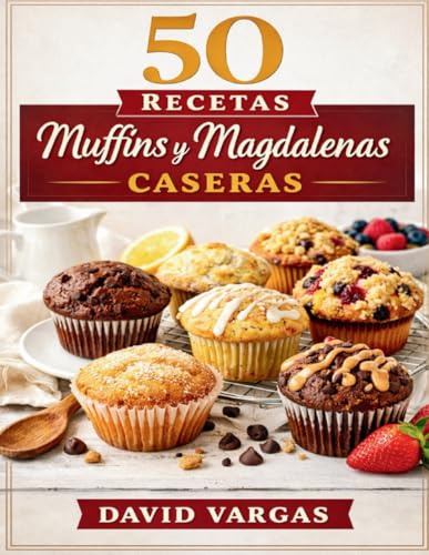 50 Recetas de Muffins y Magdalenas Caseras: Ideas dulces y saladas para hornear en casa