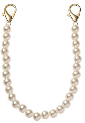 JHSDHYD Väskkedja 8 mm pärlarmband för handväskor handtag ersättning väska gör-det-själv lång kedja pärlor för remmar gör-det-själv bälte(25 cm)