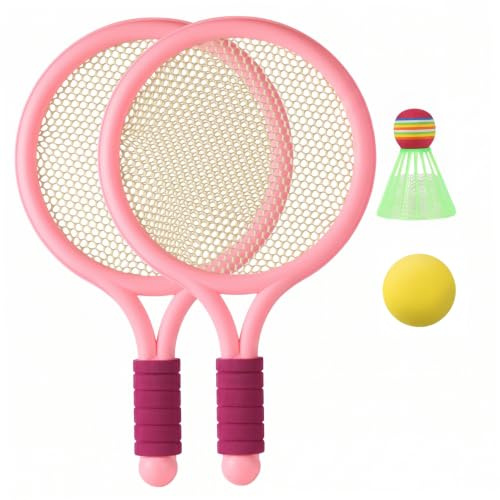 Raquettes, Ensemble de Badminton pour Enfants, Paquet de 2, Portables pour Jouer en intérieur et en extérieur