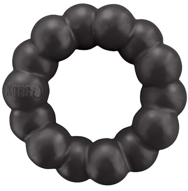 KONG Extreme Ring - Langlebiges Ringspielzeug aus Naturkautschuk - Für Gesunde Kaugewohnheiten - Für XL Hunde