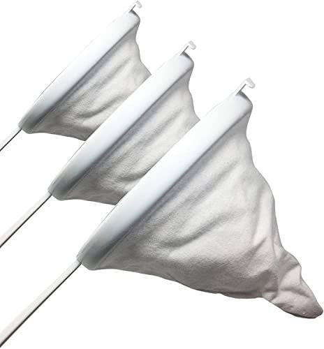 Pack 3 Colador de Tela y PVC 18cm, 16cm y 14cm - Malla Fina Redonda Microperforada para Cocina