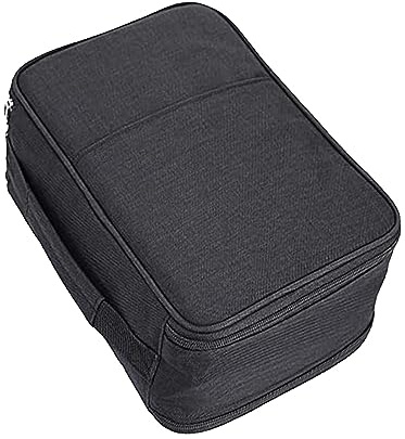 Organizador de lápices de Colores con 300 Ranuras, Estuches de lápices de Colores Grandes, Estuche Marcador para Estudiante Artista, Negro