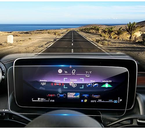 Coleya Pellicola Protettiva per Display Compatibile con Mercedes Benz C-Class W206 2021-2023, W206 Pellicola Protettiva in Vetro Temperato, 9H Antigraffio Proteggi Schermo del Cruscotto (12,3 Pollici)