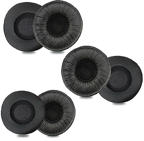 Cuscinetti Cuffie per Cuffie Jabra, Cuscinetti Auricolari di Ricambio Compatibile con Jabra PRO 920 930 9450 Biz 2300 2400 Plan-tronics Blackwire 3210 3220 3320 C3225 HW261N HW510 HW520 (6 Pezzi)