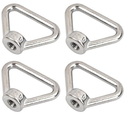 Lot de 4 écrous annulaires M8 en acier inoxydable - Pour voiture, bateau, bâtiments et centrales électriques