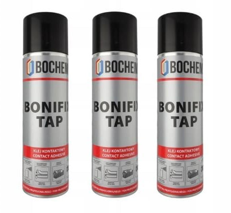 3 X TAPHICEROS Adesivo spray in feltro, 500 ml (3), universale, collegamento flessibile, forte, adesione e evaporazione rapide, facile da applicare, non contiene DCM