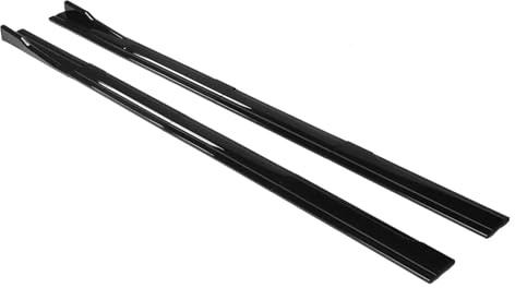 Auto Alettoni Minigonne Per W205 W204 W203 Per Classe C Per C200 C250 C300 C350 C63 Minigonne Laterali Auto Spoiler Anteriore Paraurti Splitter 8 Pezzi Winglet Lip(Glossy black)