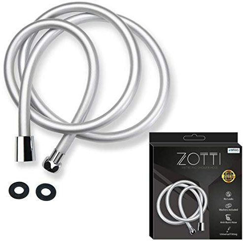 ZOTTI PVC Shower Hose 2m - Strong - Anti-Burst - Universal Standard Fitting - Easy Replacement