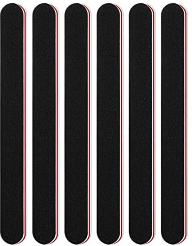 Sularpek 6 Piezas Limas de Uñas Profesionales, Doble Cara 100/180, para Uñas Semipermanentes, Naturales y Gel Acrílico, Limas Lavables, para Uso Doméstico y Salón