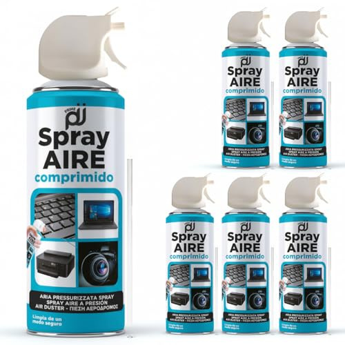 PRIME JJ - Spray ad aria compressa a base di gas per la pulizia di materiale elettronico, 400 ml (6)