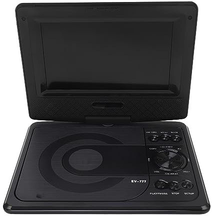 Lecteur DVD portable 1080P écran HD pivotant de 7 pouces prise en charge de cartes mémoire USB lecteur vidéo MP5 pour voiture multifonction formats multiples