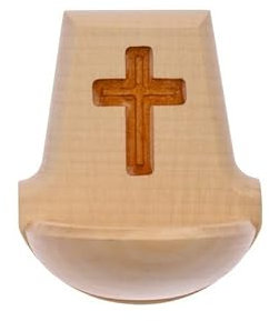 Wiedemann Kerzen Kerze Kreuz, Zylindrisch, 9 cm, Holz, Unparfümiert, Religious, Rustikal, Weihwasserkessel