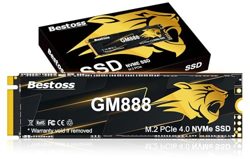 512GB PCIe 4.0 M.2 2280 NVMe SSD for PC, PS5, Laptops, Up to 7100MB/s, Internal Solid State Drive, Dynamic SLC Cache, HMB, Engineered for Gamers, AI Developers, Video Editors, Pro Creators GM888