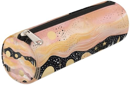 Mexpekil Golden Powder Star River Federmäppchen Schulbedarf Tasche für Mädchen Jungen Teenager Frauen Make-up Pinsel Tasche