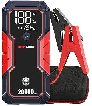 Démarreur De Saut De Voiture 20000mAh 12V Chargeur De Batterie De Voiture Portable Dispositif De Démarrage De Moteur Haute Puissance Essence Diesel Booster d'urgence