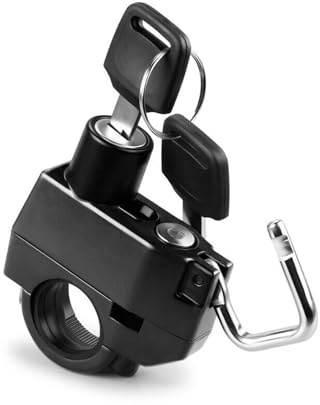 Candado Moto Candado antirrobo para Casco, Dispositivo de Bloqueo de aleación de Aluminio, a Prueba de Golpes, para Manillar.