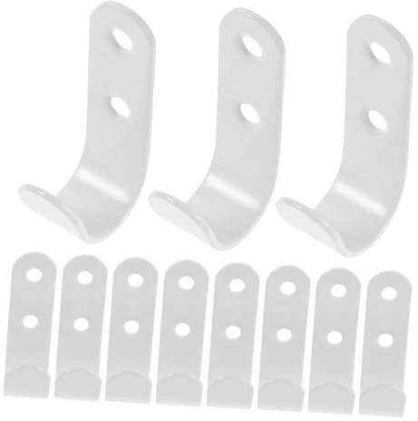 Anneome Heavy Duty Trailer Tarpaulin Hooks Set with Tarp Clamps White Cargo Net and Sunshade Net Hooks for Truck Canopy Rv Awnings and Trailer Tarp Support Secure Fastener Kit