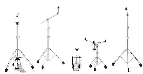 Gibraltar Hardware Pack 5700PK, Snare Ständer, Hi-Hat Ständer, Galgenbeckenständer, gerader Beckenständer, Single Pedal