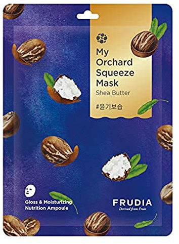 FRUDIA. My Orchard Mascarilla Facial con Extracto de Manteca de Karité. Nutrition Ampoule. Hidrata y nutre intensamente. Sin sensación pegajosa. Contenido 20 ml.
