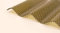 Highlux® Acrylglas-Profilplatte Wellplatte Lichtplatte, 3mm Stark, Sinus 76/18, bronce bronze, Wabe 1045mm x 3500mm