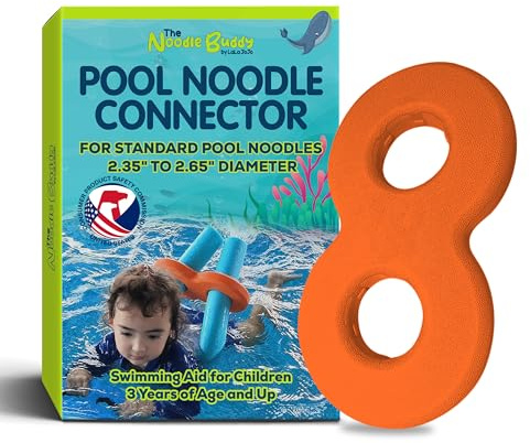 Pool Noodle Connector – The Noodle Buddy Swim Aid for Kids & Toddlers | Snug, Safe & Durable | Fits Standard Pool Noodles & Floaties Accessory | Boosts Confidence in Water | Not a Life Saving Device