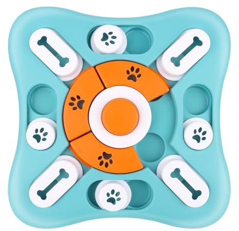 AWAMRWA Intelligenzspielzeug, Hunde Beschäftigung Feeder Dispenser, Interaktives Welpenspielzeug mit Quietschen für Kleine, Mittlere, Große Hunde, Welpen und Katzen