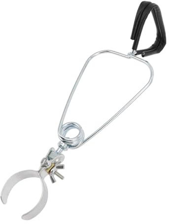HAPINARY Pince de Lampe en Alliage D'aluminium Robuste pour Lampe Chauffante Reptile, Clip Sécurisé et Pratique Noir, pour Usage Intérieur et Extérieur