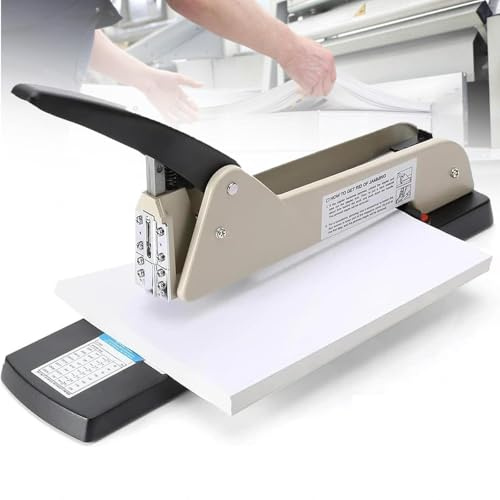 Heavy Duty Long Arm Stapler with Adjustable Paper Guide, 210 Sheets Capacity, 250mm Stapling Depth for Booklets and Office Documents