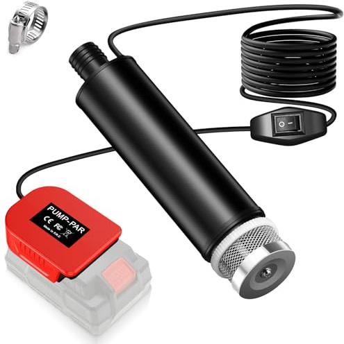 Bomba de agua portátil para batería Parkside de 20 V, 120 W, 12 V, barril de lluvia, bomba de transferencia de agua, bomba útil para jardín, jacuzzi, tanque, piscina, estanques, acuarios