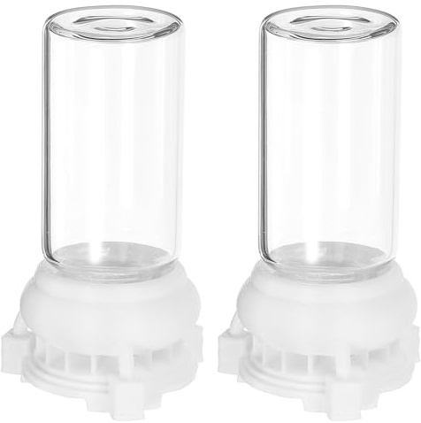 Ciieeo 2pcs Ant Nest Water Dispenser for Ants, 10ml Glass and Plastic | Spring Build up Use, High Impact Resistance, Easy to Install, Professional Design for Antskeeping