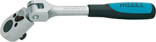 Hazet Umschaltknarre (1/2 Zoll Vierkant, 32 Zähne, mit Gelenk, kurze Ausführung: 270 mm) 916GK