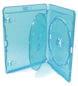 Amaray Lot de 20 boîtiers DVD/Blu-Ray pour 3 disques Transparent 15 mm