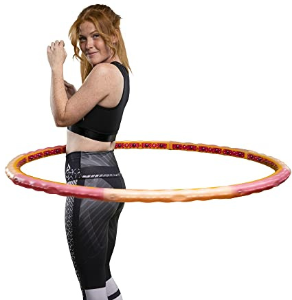 HOOPOMANIA Action Hoop [1,6 kg] Hula Hup zum Abnehmen für Erwachsene Hula Hoop Sport