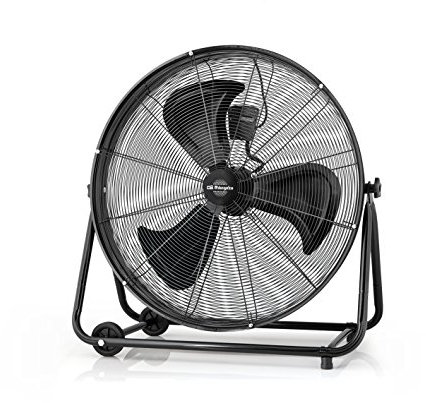 Orbegozo PWT 3061 Power Fan professionnel - Ventilateur industriel, 150 W, 3 vitesses, hélice de 60 cm de diamètre, roues de transport, noir