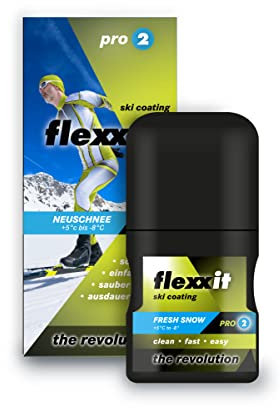 flexxit Pro 2 Ski Wachs Alternative - für Abfahrt und Langlauf Ski - hält über 100 Km - Entwickelt in Zusammenarbeit mit Weltstars - Empfohlen von Profis wie David Zobel…