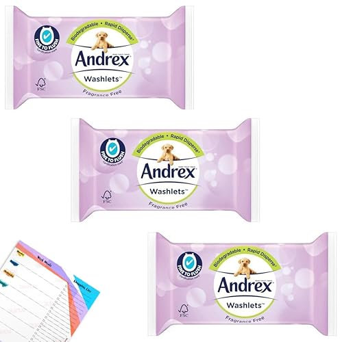 Wipe Flushable Fragrance Free Washlets | Wet Wipes Unscented | Fine to Flush Toilet Tissue | Rapid Disperse | 30 Wipes per Pack, Pack of 3 (90)