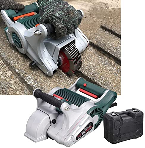 4800W Electric Wall Chaser with Infrared Sighting - Dust-Free Slotting Machine for Cement Brick Wall, Marble, Concrete - 40mm Width/Depth, Wall Groove Cutting Tool