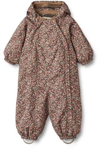 Wheat Unisex Schneeanzug Skianzug Adi Tech GRS zertifiziert Wasserdicht Atmungsaktiv Winddicht, Mädchen, Raven Wild Flowers, 80/12m