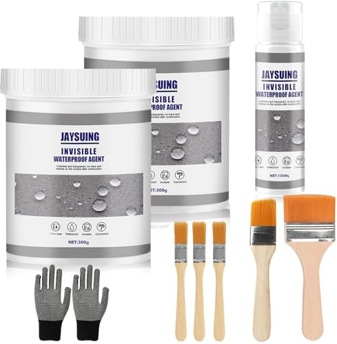 3 piezas Sellador Invisible Impermeable, Impermeabilizante Transparente Revestimiento Impermeable Sellador Fugas Agua Pegamento Impermeable Sellador Impermeable para Baño Azulejos Paredes Techo