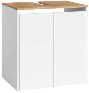 Vicco Mueble bajo Lavabo Viktor, Blanco/Artesano, 60.2 x 65 cm