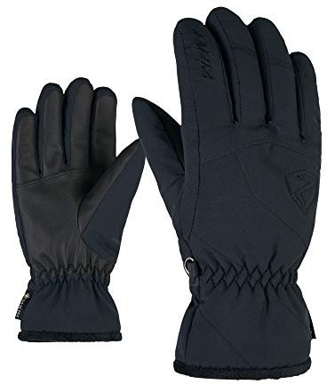 Ziener Damen Karri GTX Ski-Handschuhe/Wintersport | Wasserdicht, Atmungsaktiv, Black, 8