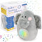 Bubzi Co Spieluhr Baby Schrei-aktivierter Sensor Weisses Rauschen Spielzeug Einschlafhilfe Elefant Sound Machine Kleinkind Schlafhilfe Nachtlicht Einzigartiges Baby Geschenk Kinderwagen