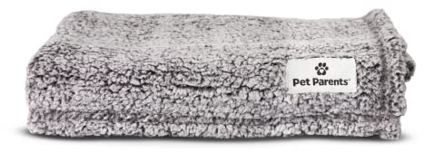 Pet Parents Premium Pet Blanket - Water Resistant Dog & Cat Blanket, Perfect for Crates, Calming, Large, Medium & Small Dogs, Puppy Size: 32x40, Color: Slate